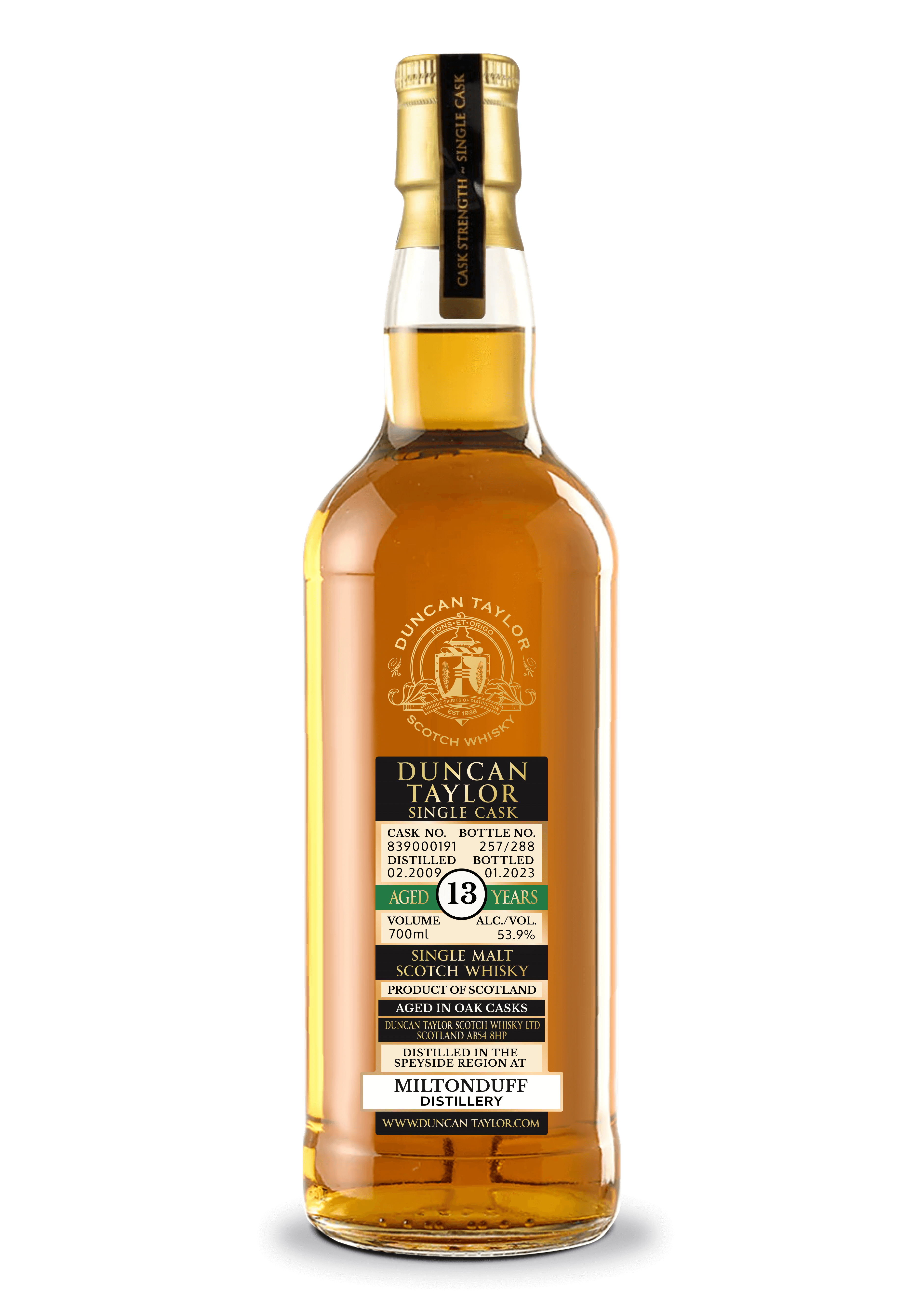 【新品】Duncan Taylor Single Cask 13年 シェリー樽 新品】Duncan Taylor Single Cask 13年 シェリー樽